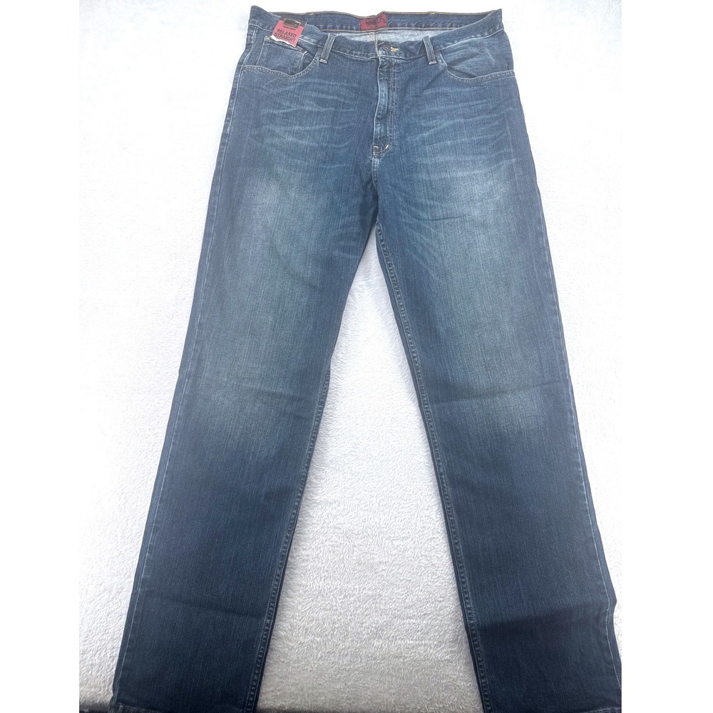 Foundry Men Jeans 38x36 Blue Relaxed Straight Flex Denim Big & Tall NWT